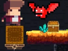 Tiny Man And Red Bat